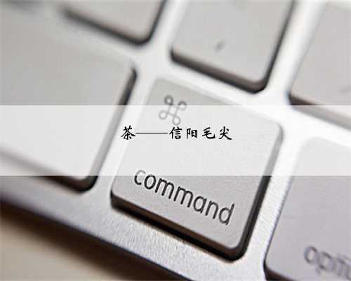 茶——信阳毛尖