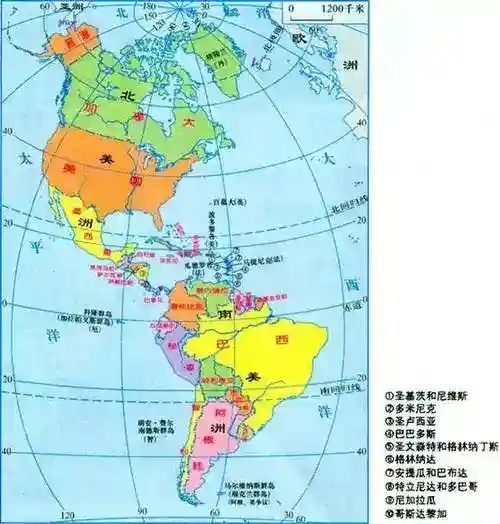 有常住人口的四块大陆，它们的东南西北极点分别都是哪里？