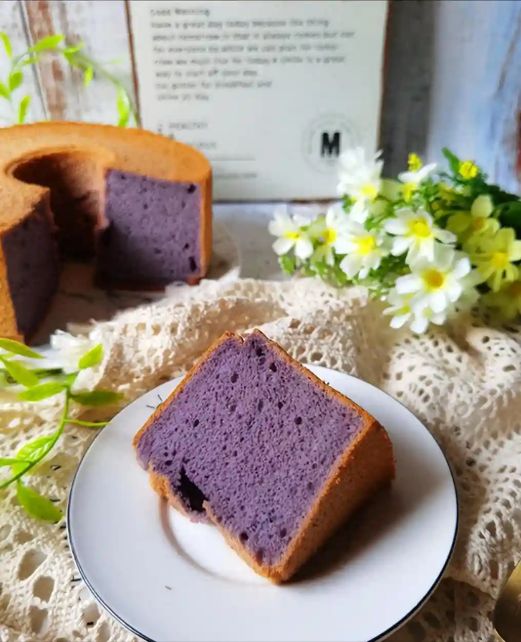 紫薯戚风蛋糕，优雅梦幻！六寸戚风蛋糕完美不开裂,超详细配方！