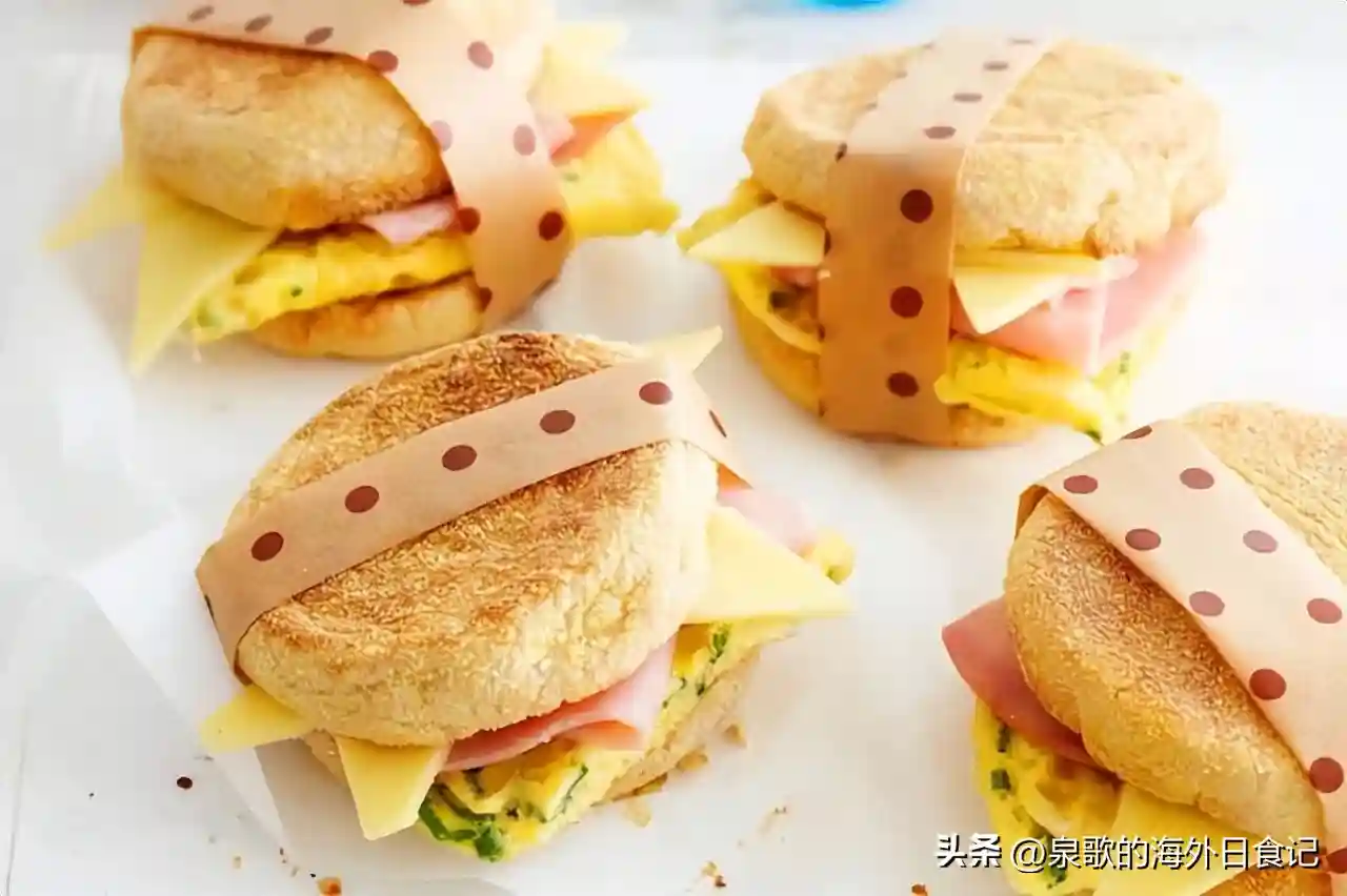 【西点烘焙】英式玛芬面包的做法，低糖低油，饱腹又健康