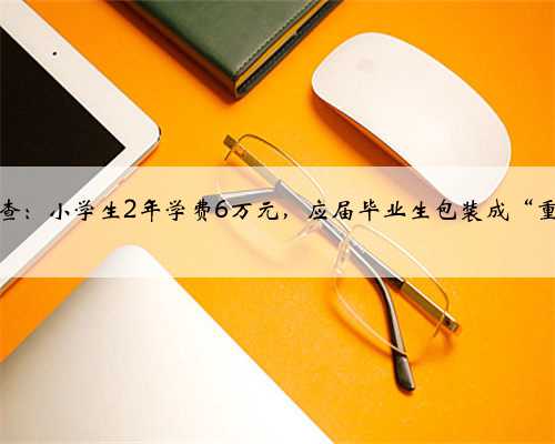 重庆培训机构调查：小学生2年学费6万元，应届毕业生包装成“重点中学老师”