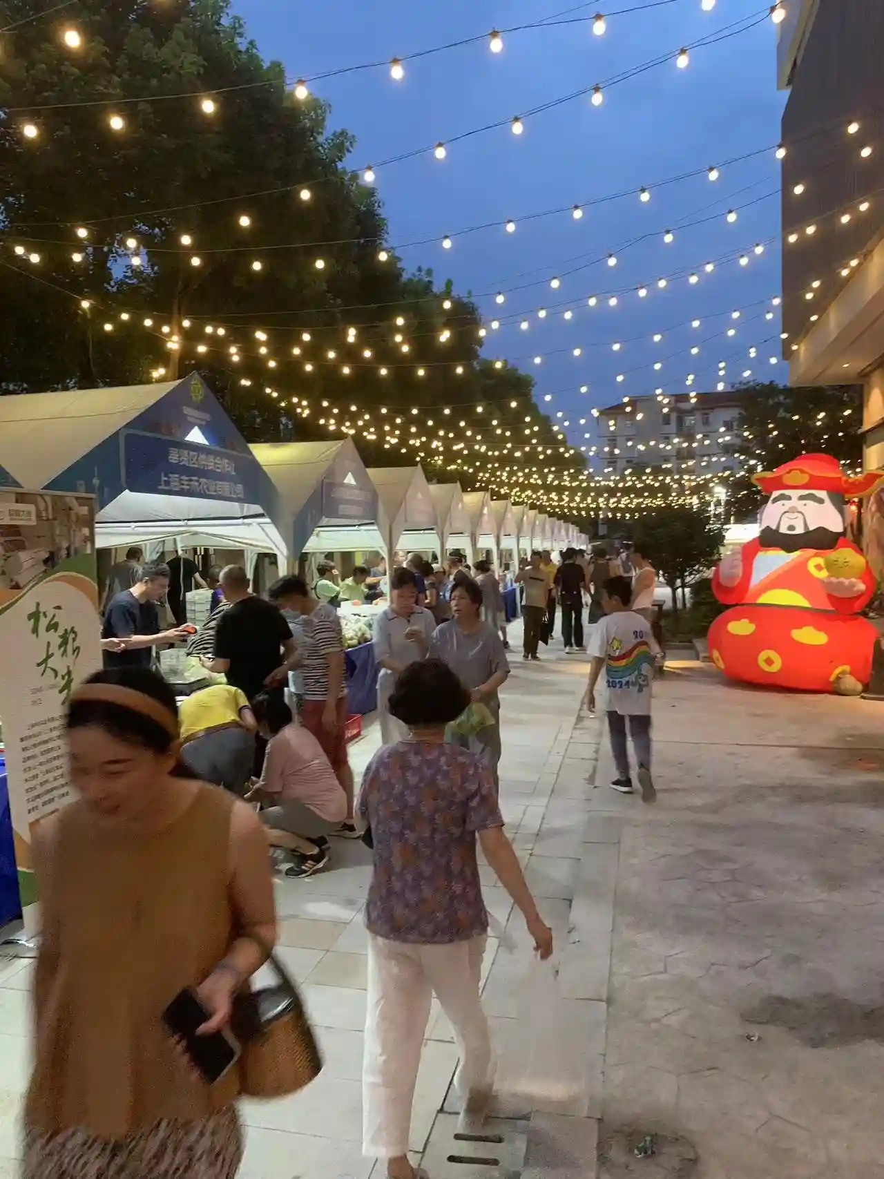 上海供销市集首次在夜间现身，南汇水蜜桃、庄行蜜梨“朝采夕至”