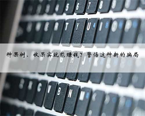 种果树、收果实就能赚钱？警惕这种新的骗局