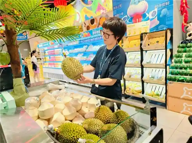 马来西亚“猫山王”鲜榴莲首次入华 这三个城市的市民先有口福了